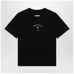 MM6 Maison Margiela Black T-shirt with logo print