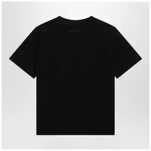 MM6 Maison Margiela Black T-shirt with logo print