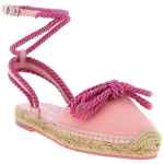 Mach & Mach Double Bow Pink Riviera Espadrilles
