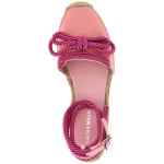 Mach & Mach Double Bow Pink Riviera Espadrilles