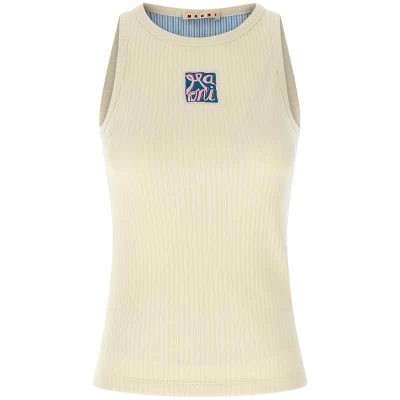 Marni Logo Patch Tank Top