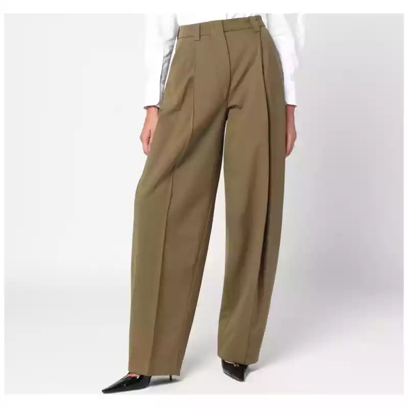 TheLatest Taupe wool blend trousers