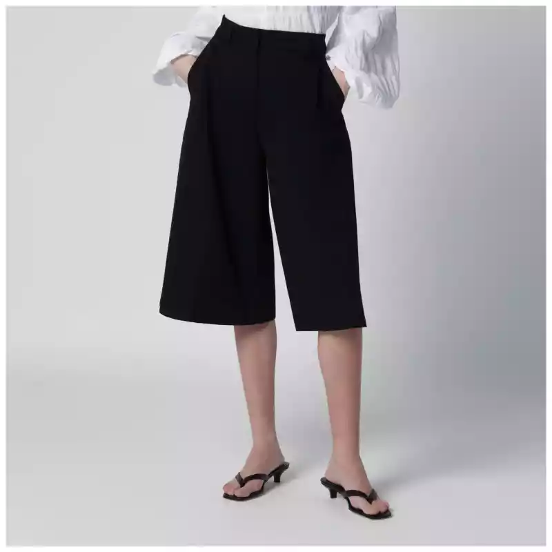 TheLatest Black cotton Dakota bermuda shorts