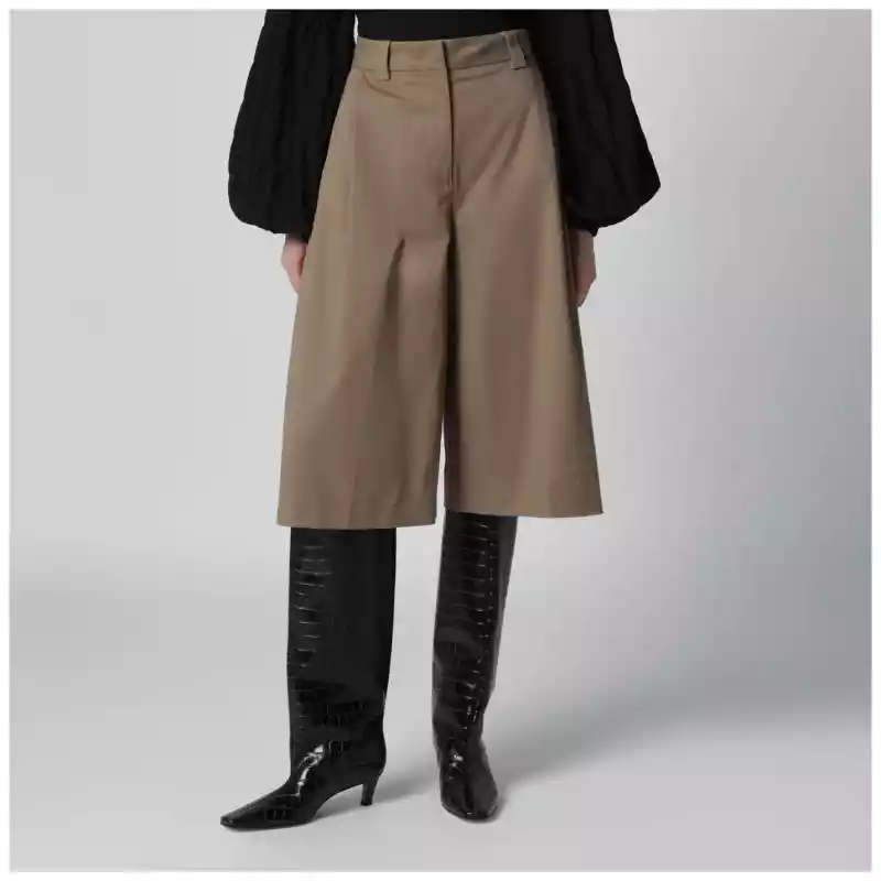 TheLatest Cognac cotton Dakota bermuda shorts