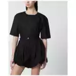 TheLatest Short-sleeve black cotton top