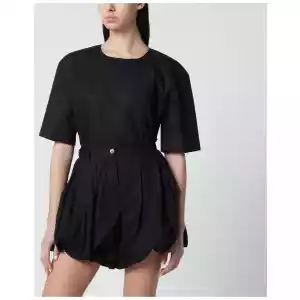 TheLatest Short-sleeve black cotton top