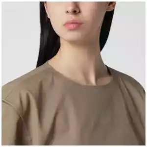 TheLatest Short-sleeve cognac cotton top