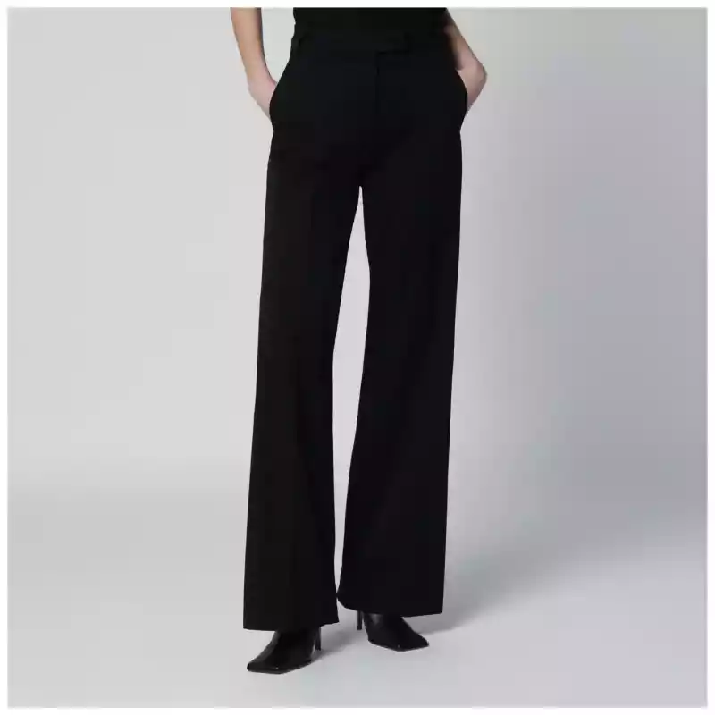 TheLatest Black cotton palazzo trousers