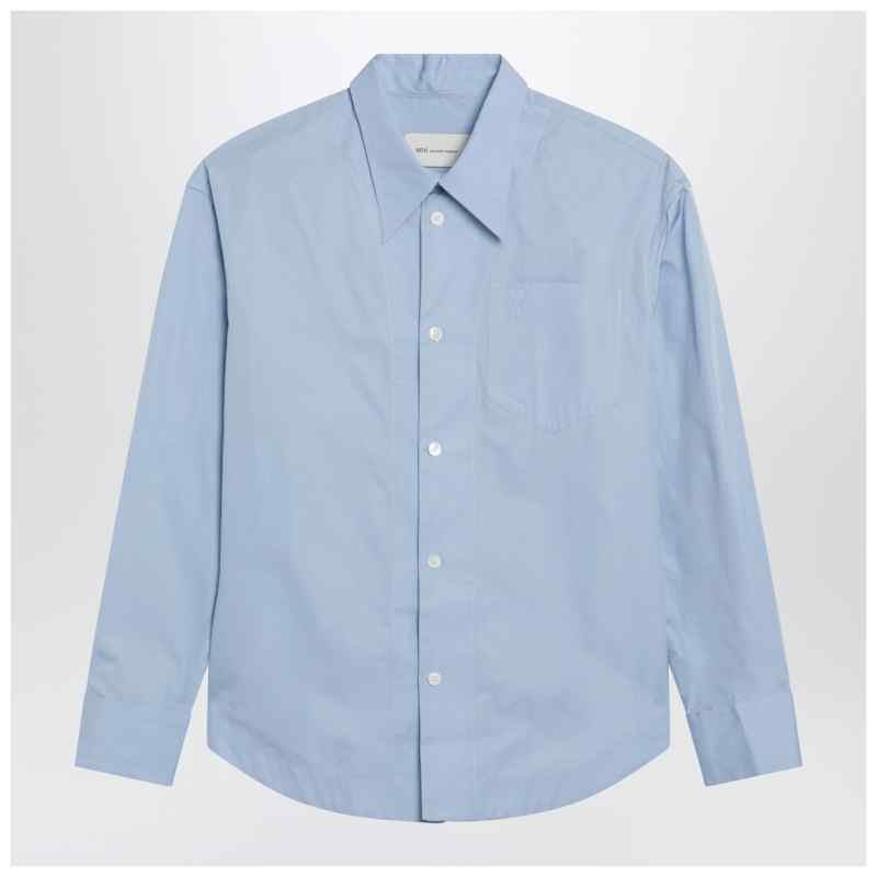 Ami Paris Ami De Coeur light blue shirt