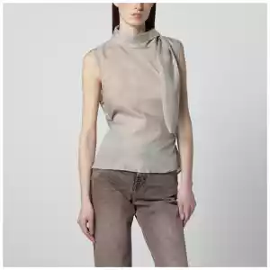 Our Legacy Grey Virtuous waxed cupro top