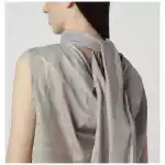 Our Legacy Grey Virtuous waxed cupro top