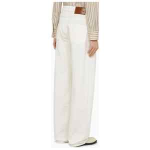 ETRO White denim baggy jeans