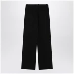 The Row Black wool trousers