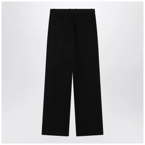 The Row Black wool trousers