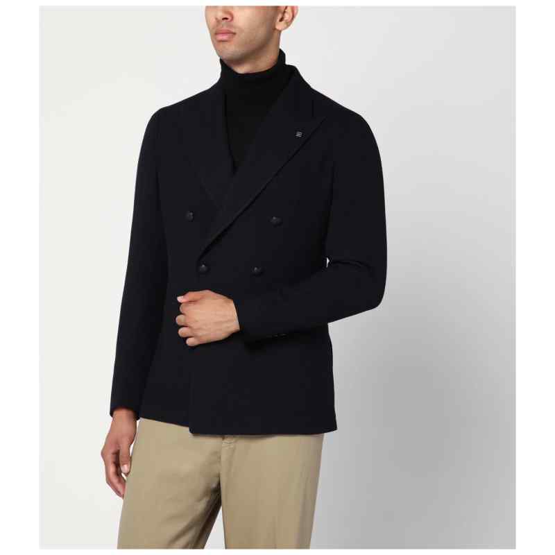 Tagliatore Blue double-breasted wool jacket Tagliatore Blue double-breasted wool jacket