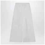 the garment White cotton palazzo trousers