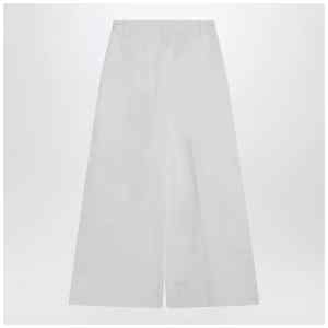 the garment White cotton palazzo trousers