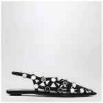 The Attico Black Grid ballerina