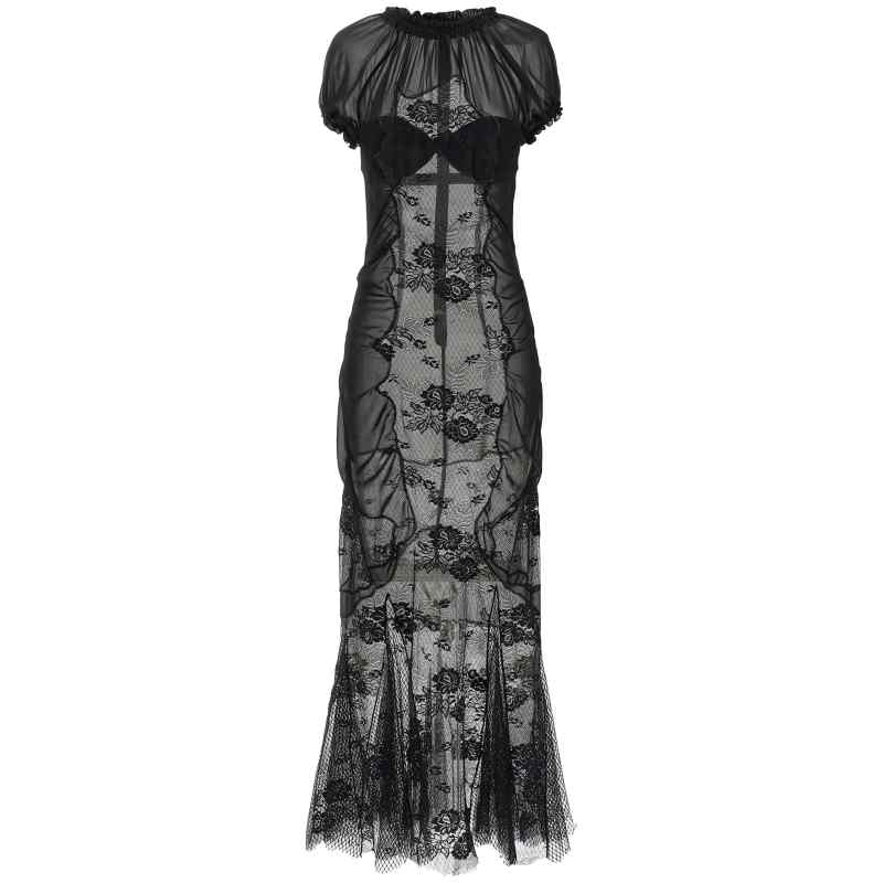 The Attico Lace Tulle Dress