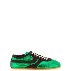 Dries Van Noten Laminated Leather Sneakers