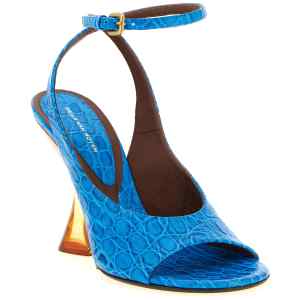 Dries Van Noten Embossed Leather Sandals