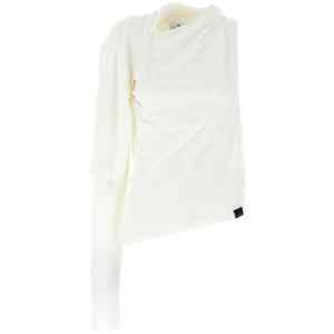 Courreges Asymetrique Off The Shoulder T-shirt