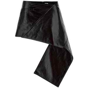 Courreges Fold Vinyl Mini Skirt