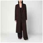 Stella McCartney Double-breasted plum wool coat
