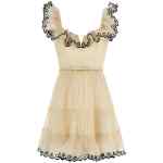 Zimmermann Embroidered Frilled Mini Dress