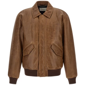 Saint Laurent Vintage Leather Bomber Jacket