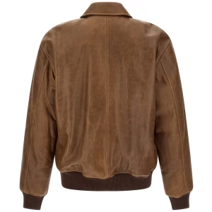 Saint Laurent Vintage Leather Bomber Jacket