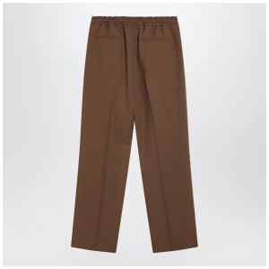 Valentino Brown gabardine trousers