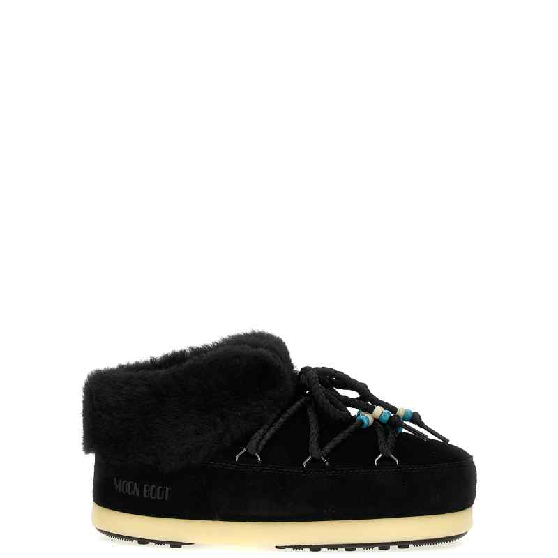 Moon Boot Mule Suede Beads Ankle Boots