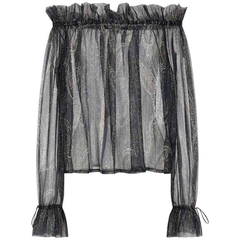 Saint Laurent Lurex Blouse