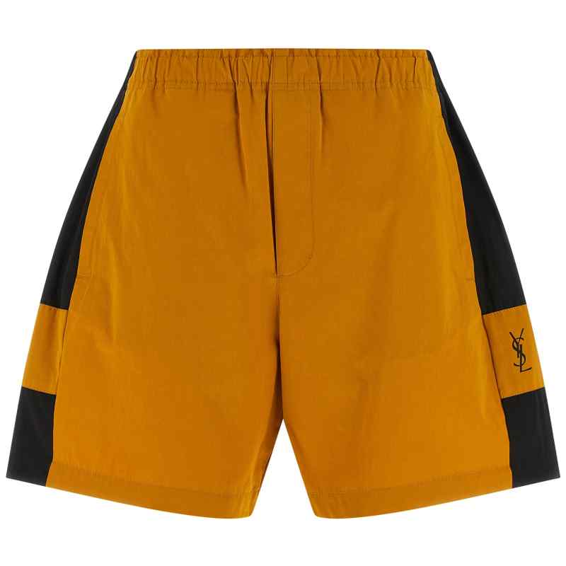 Saint Laurent Cassandre Color-block Bermuda Shorts Saint Laurent Cassandre Color-block Bermuda Shorts