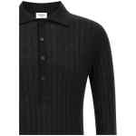 Saint Laurent Pointelle Wool Polo Shirt