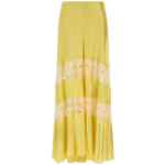 Alberta Ferretti Lace Insert Skirt