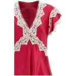 Alberta Ferretti Satin And Lace Dress