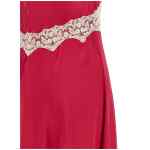 Alberta Ferretti Satin And Lace Dress