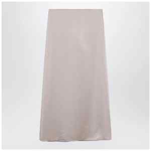 Weekend Max Mara Blush satin midi skirt