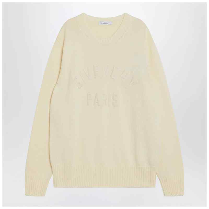 Givenchy Sweater écru in cotton with logo