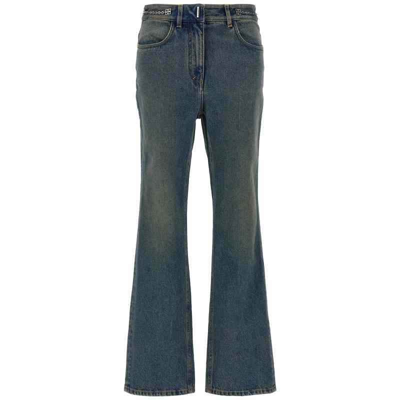 Givenchy Chain Jeans With Logo