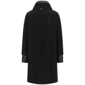 Herno Lamé Thread And Wool Coat
