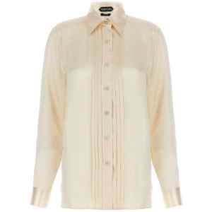 Tom Ford Pleated Plastron Shirt