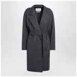 Max Mara Blue wool coat with denim effect