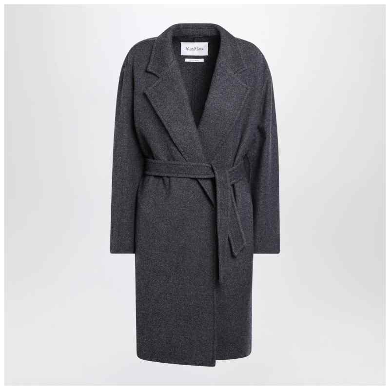 Max Mara Blue wool coat with denim effect Max Mara Blue wool coat with denim effect
