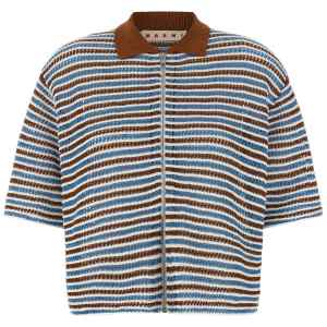 Marni Striped Crochet Cardigan