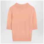 Chloé Peach-colored top with logo embroidery