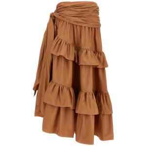 Chloé Flounces Volant Skirt