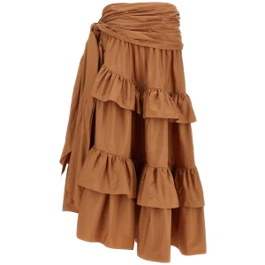 Chloé Flounces Volant Skirt